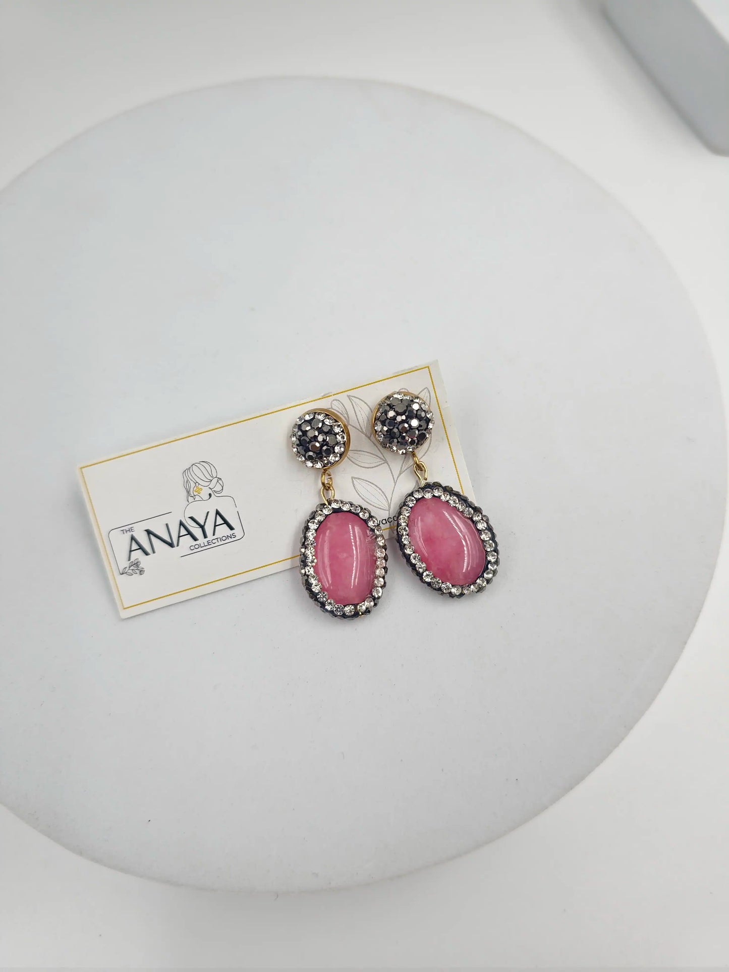 Marquise Agate Oval Earrings