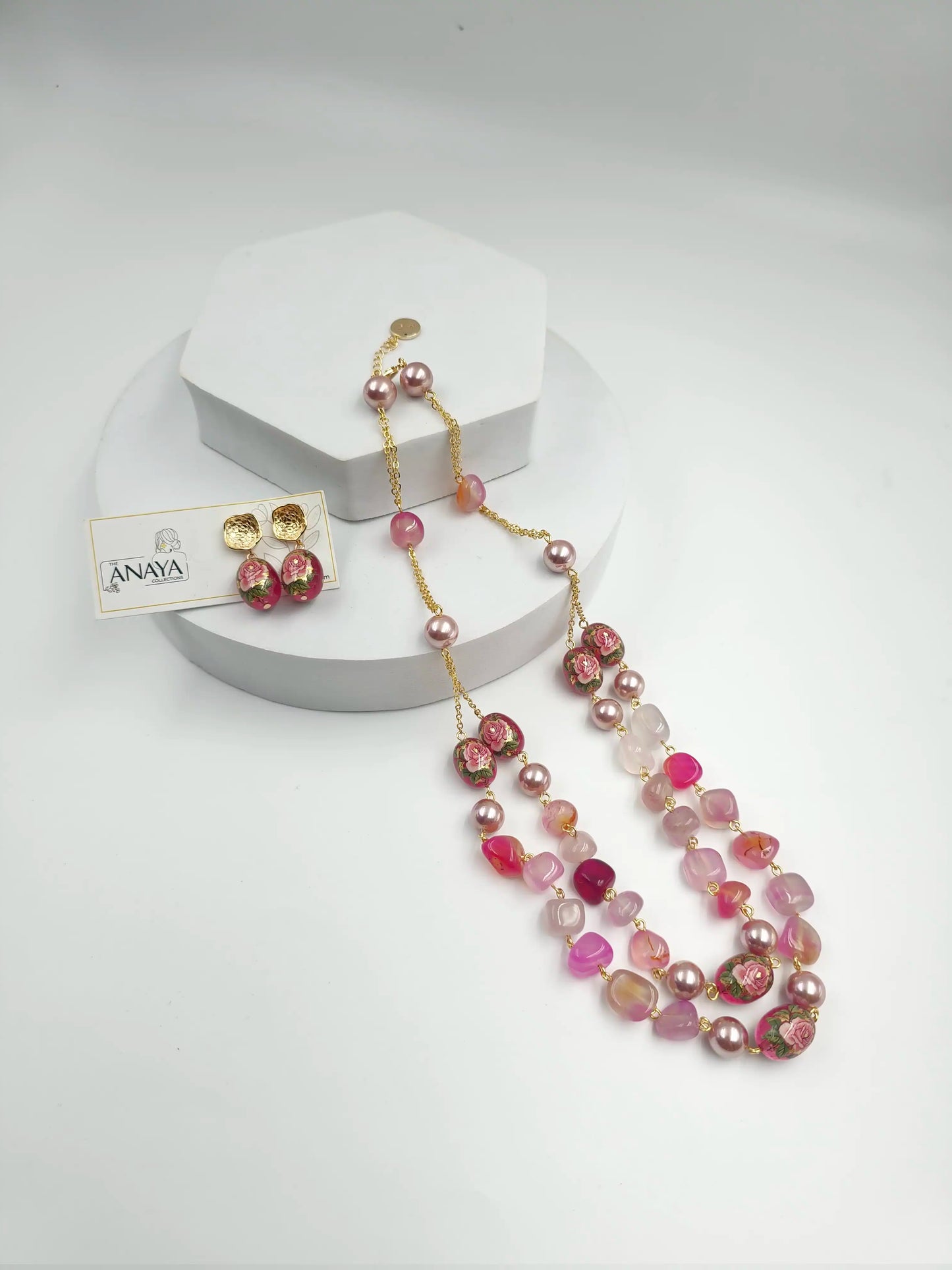 Floral Decal Beads Elegance Set