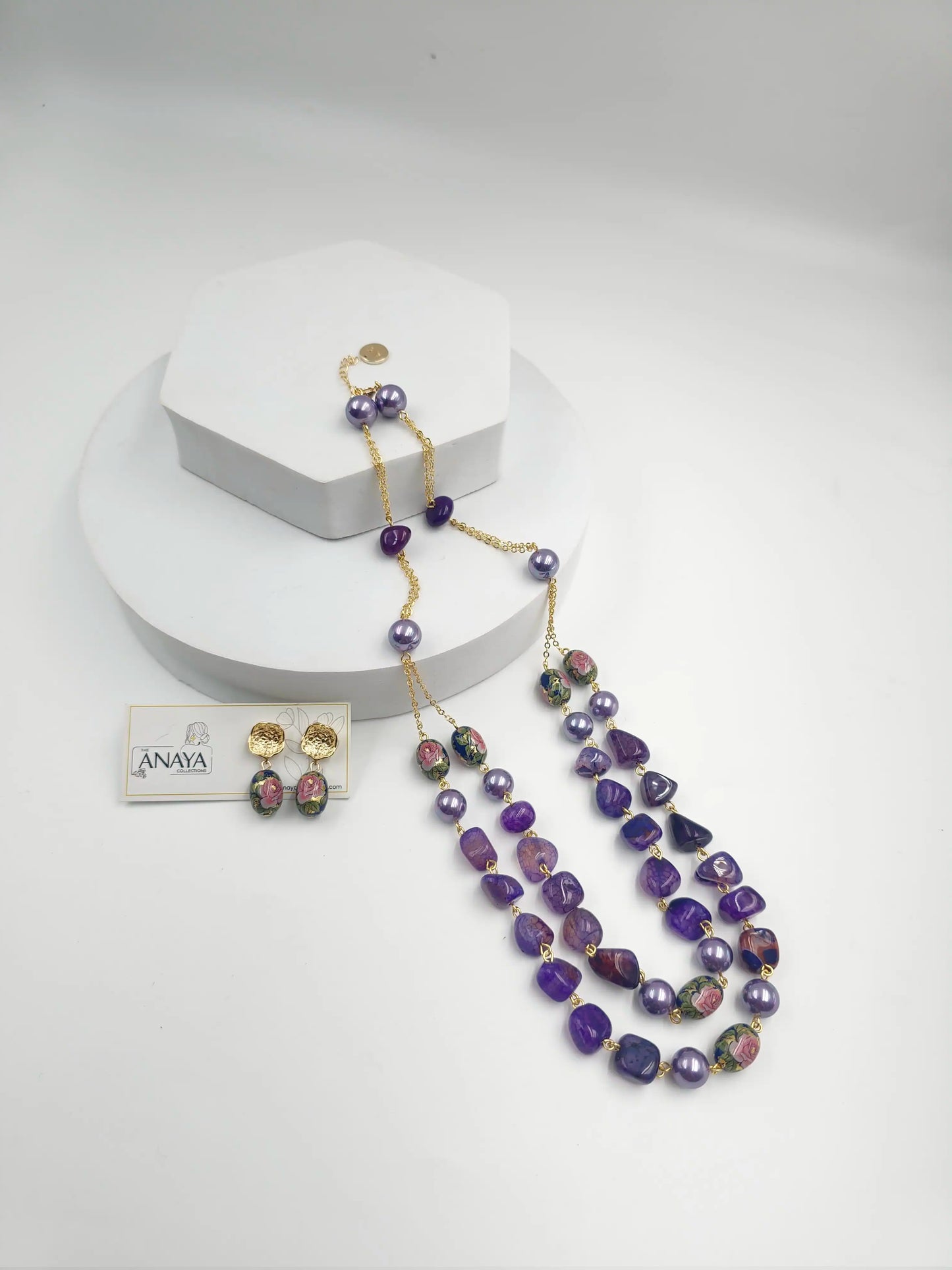 Floral Decal Beads Elegance Set