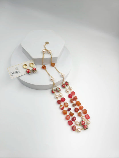 Floral Decal Beads Elegance Set