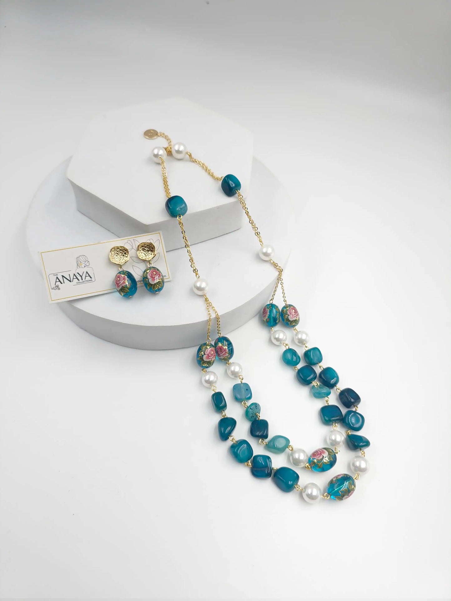 Floral Decal Beads Elegance Set