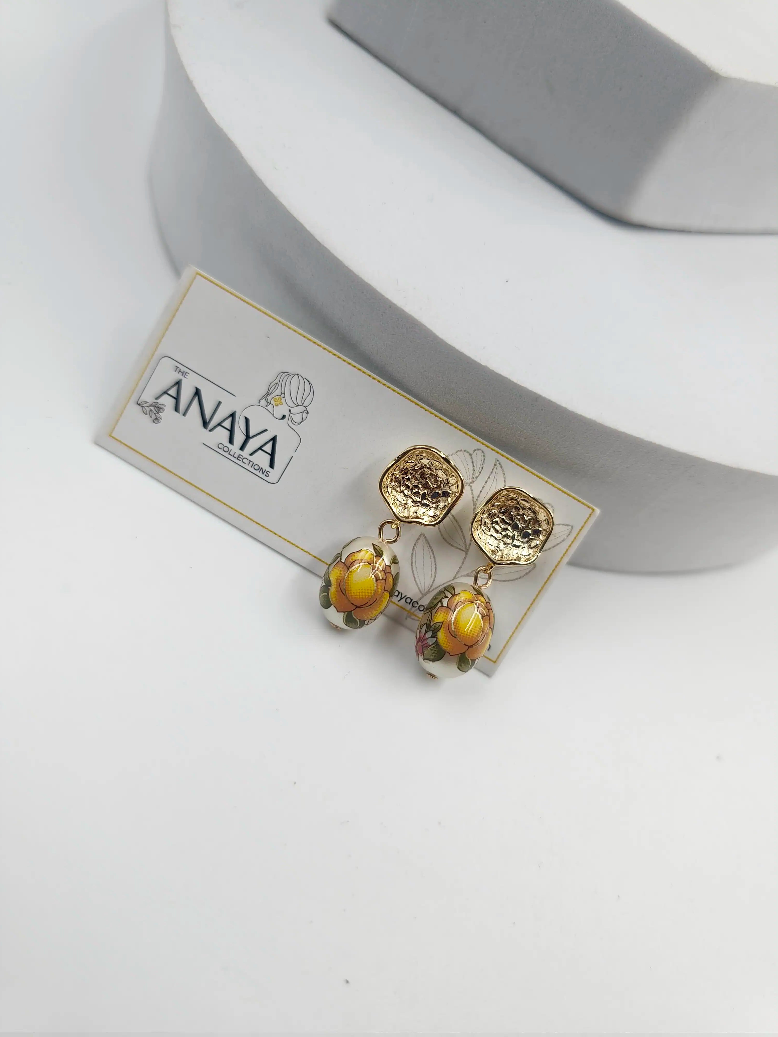 Floral Beads Elegance Earrings